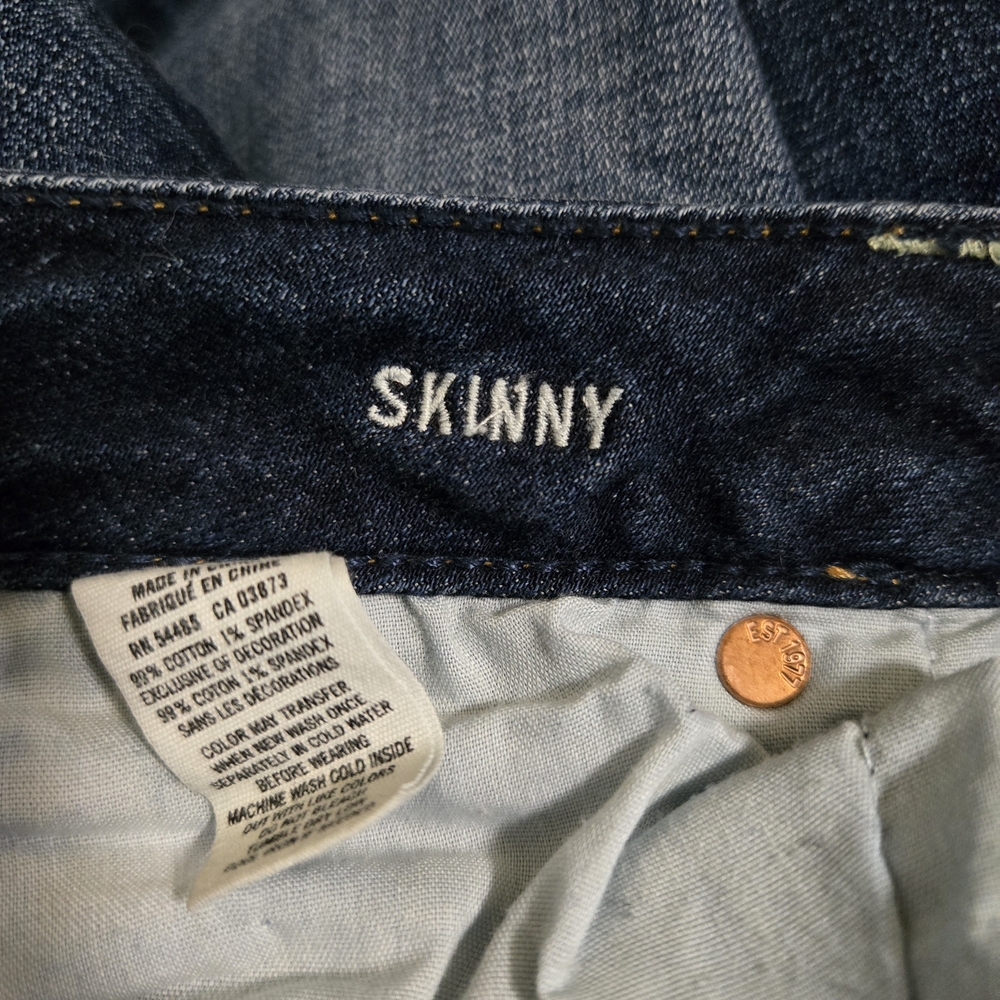 American Eagle Dark Wash Skinny Jeans - Picture 6 of 7